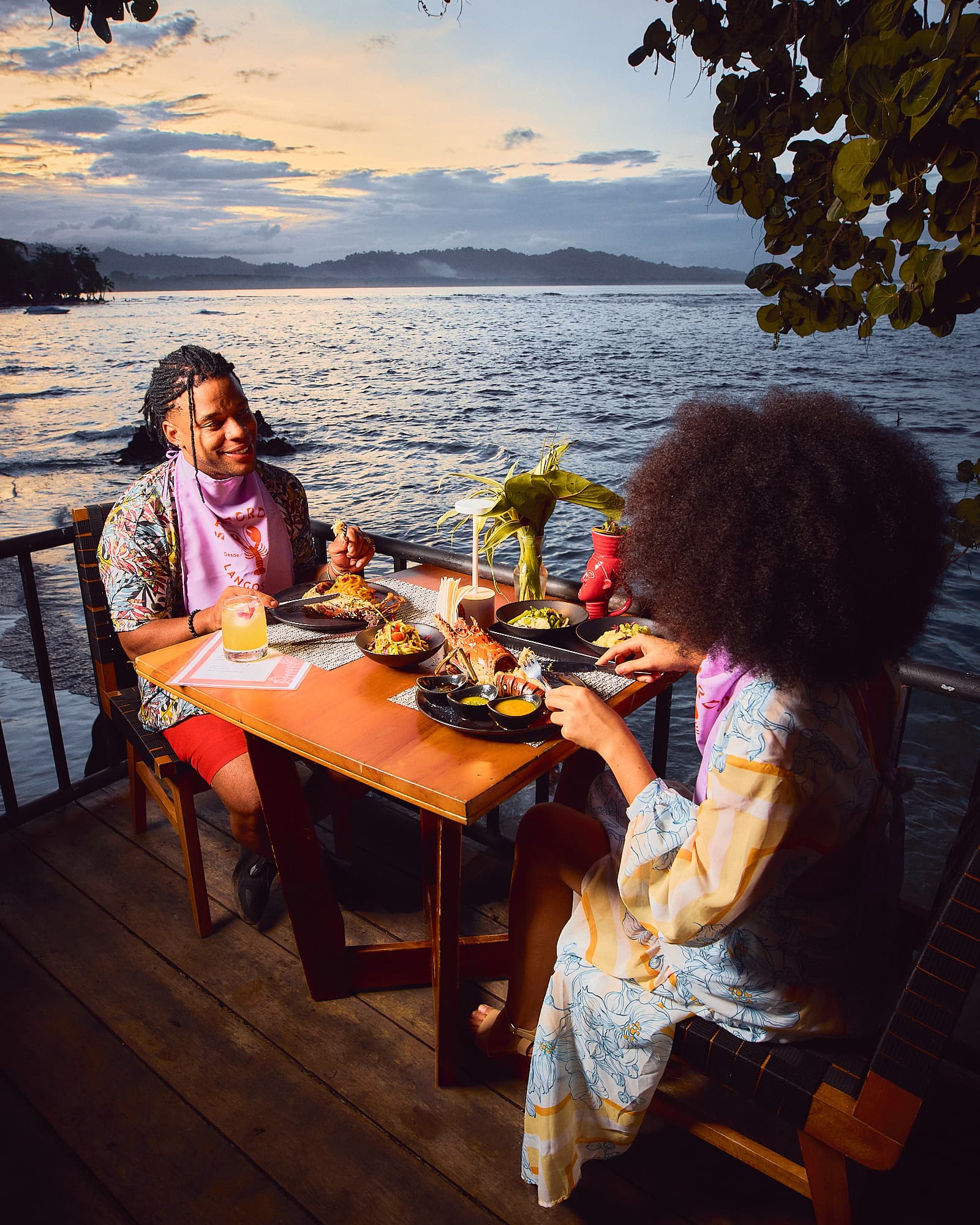Sunset dinner on the GigiO terrace